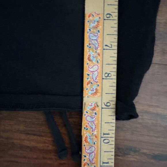 Hollister XS Womens Pleated Halter Top Black Goth Halloween Whimsigoth Ruched - Picture 8 of 9